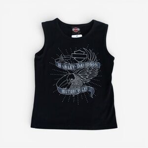 HARLEY DAVIDSON Y2K Vintage Graphic Sleeveless Top